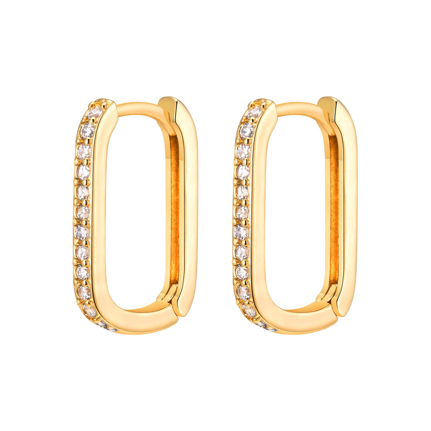 KARMA Paar Creolen Ohrringe Zirkonia Gold günstig online kaufen