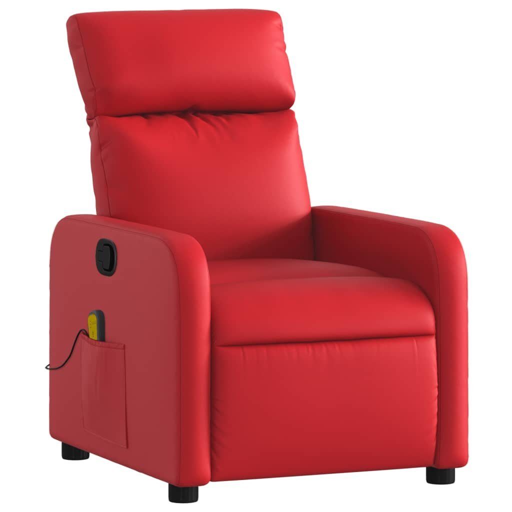 vidaXL Sessel Massagesessel Rot Kunstleder (1-St) günstig online kaufen