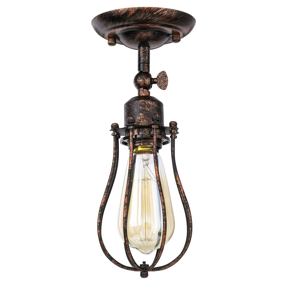 ELEGIANT Wandleuchte KingSo industrielle Vintage Lampen, dekorativ, besonders beruhigendes LED ambiente atmospärisch, fest integriert