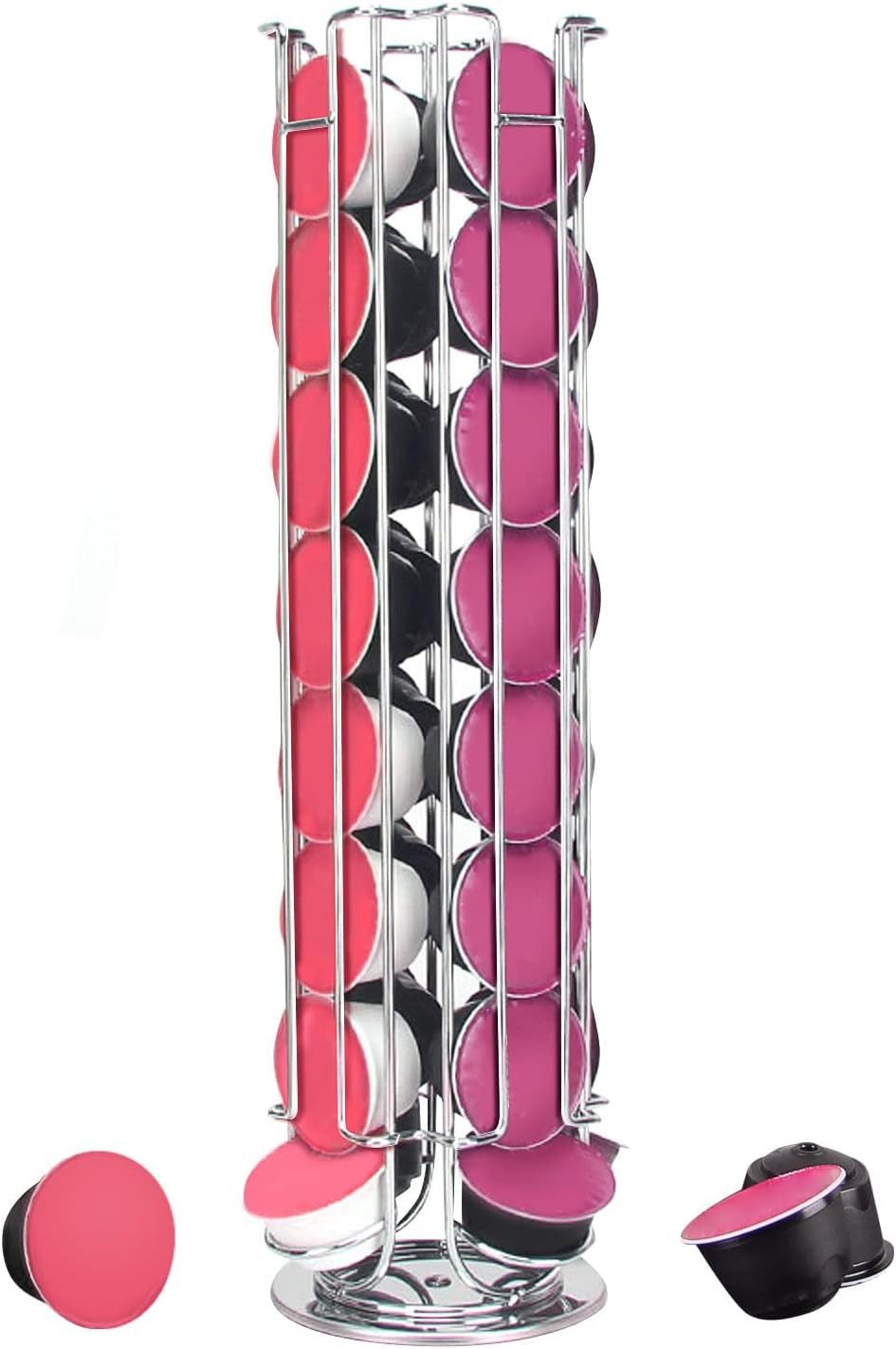 Youyijia Kapselspender Kapselspender Drehbar für 32 Kapseln Kapselhalter Halter KaffeeKapseln