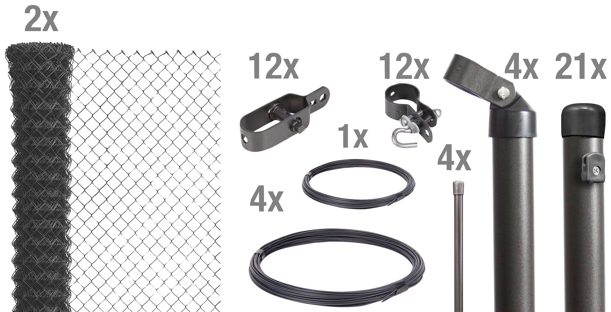 Alberts Maschendrahtzaun, (Set), Höhe: 80 - günstig online kaufen