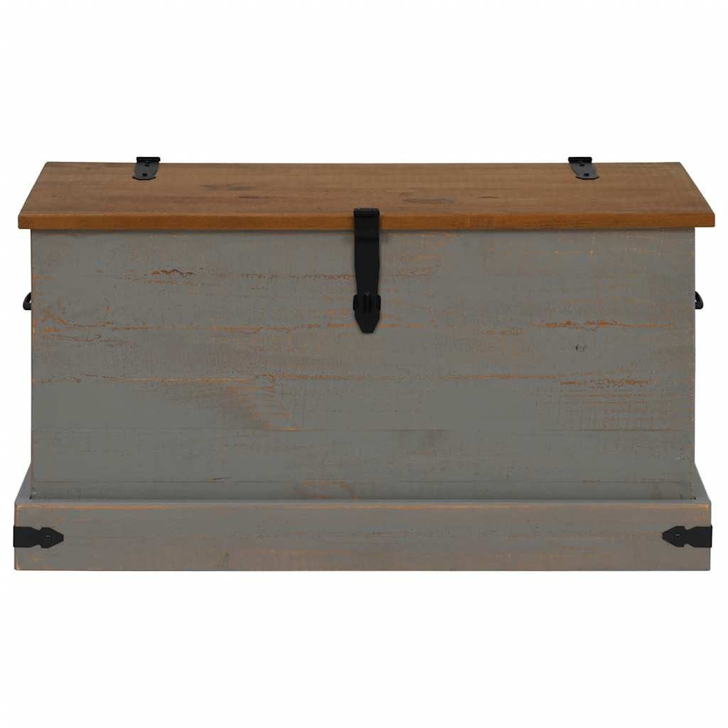 vidaXL Aufbewahrungsbox Truhe HALDEN Grau 91x48x47 günstig online kaufen