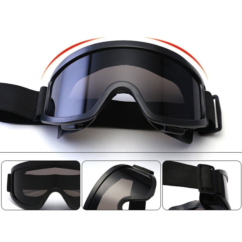 Skien Skibrille Skibrille,UV-Schutz,Antibeschlag,Für Ski,Kletter und Fahrradbrillen Rot