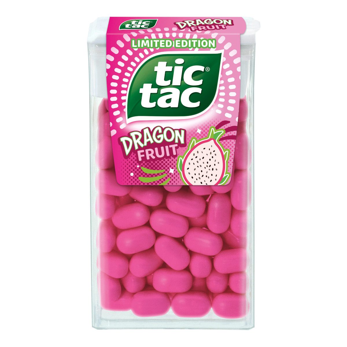 tic tac Süßigkeit, Ferrero tic tac Drachenfrucht 110er Limited Edition Packung 54g