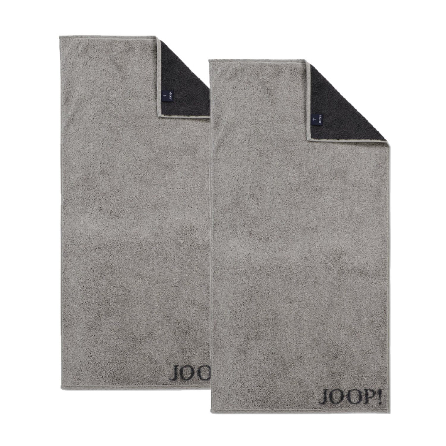 JOOP! Handtuch 2 Stück Joop! Handtuch Classic 1720-77 platin 50x100, Walkfrottier (2-St), Baumwolle