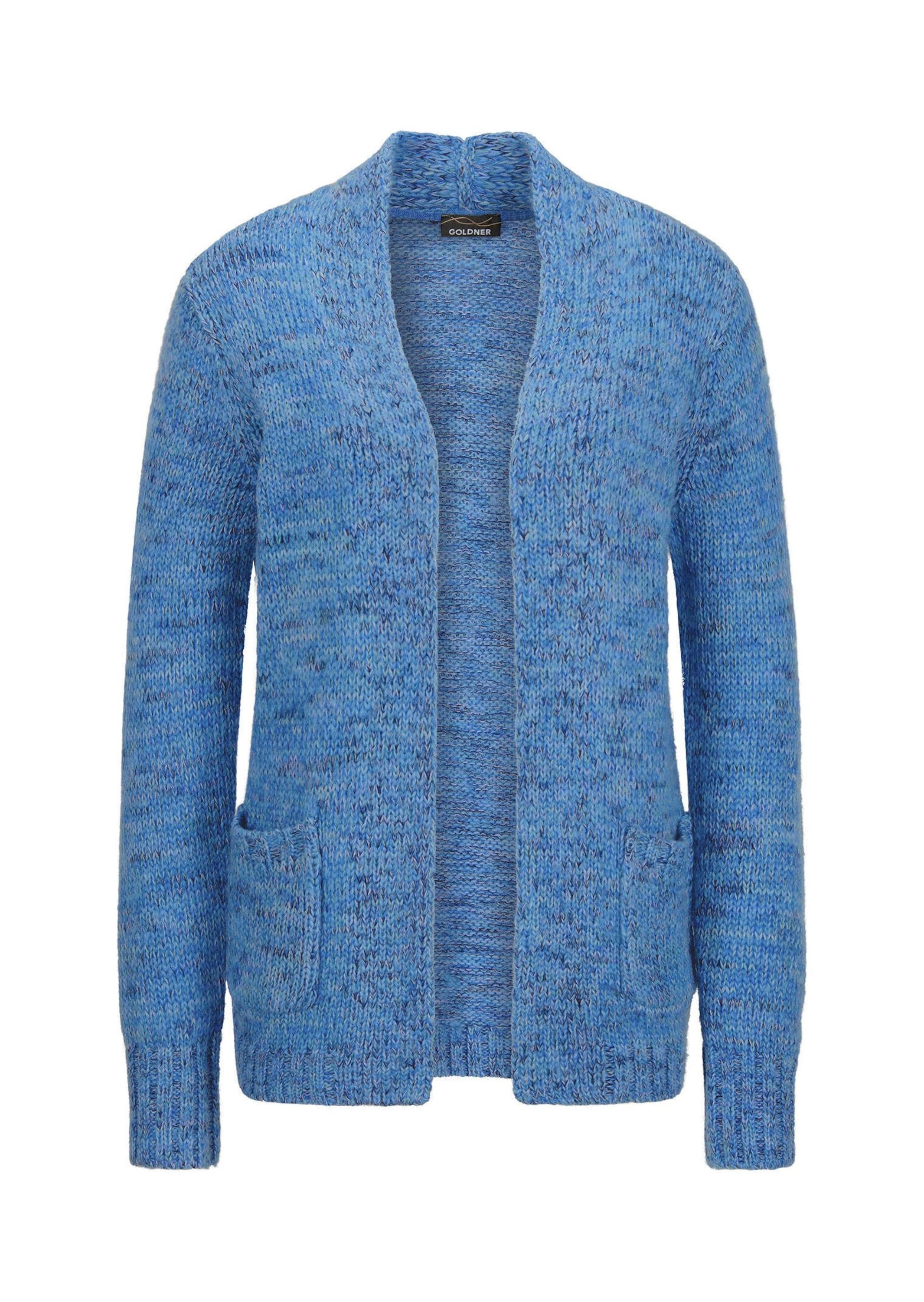 blau / gemustert