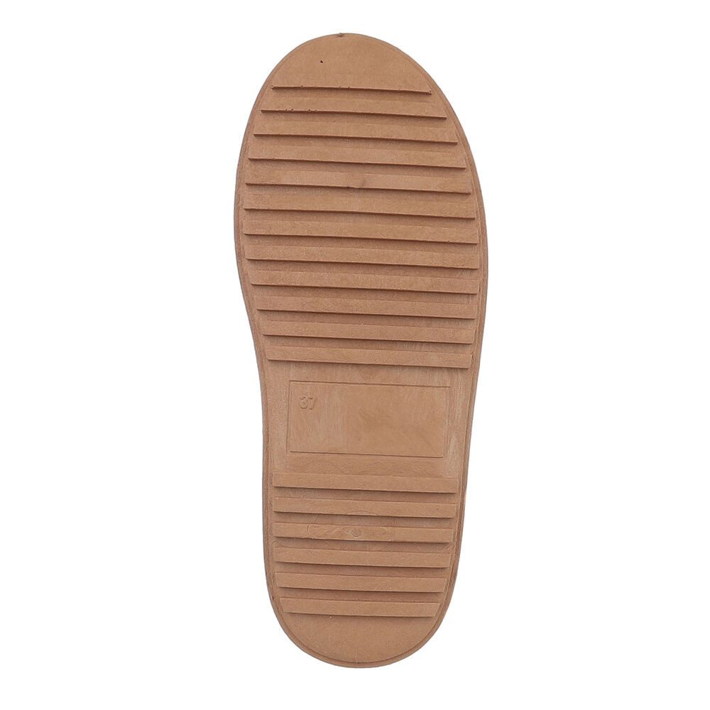 Ital-Design Damen Snowboots Freizeit Snowboots (87214459) Flach Plateaustiefeletten in Camel