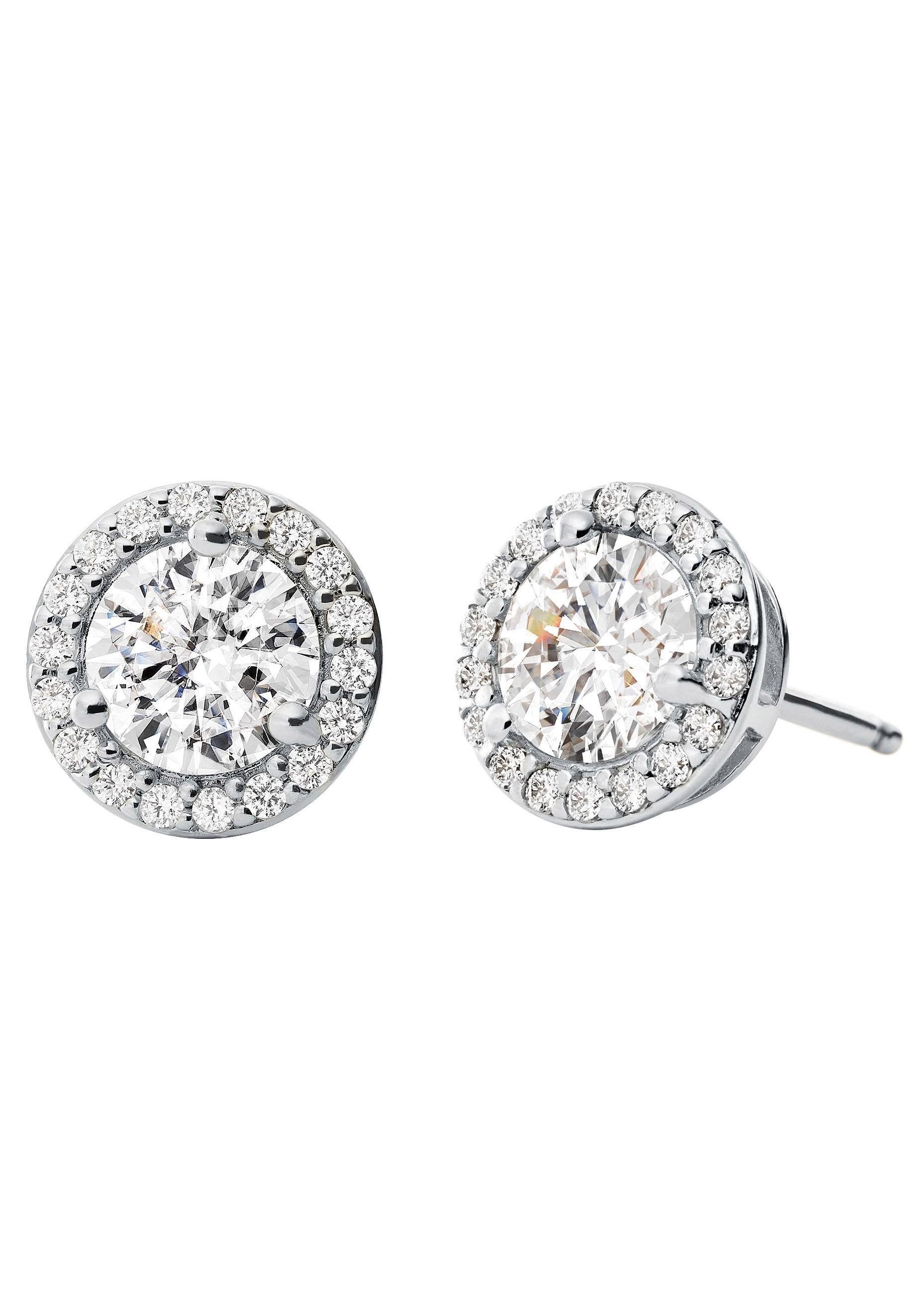 MICHAEL KORS Paar Ohrstecker Schmuck Geschenk Silber 925 Ohrringe PREMIUM, mit Zirkonia (synth)