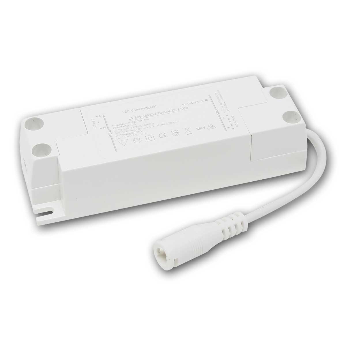 EGB LED Trafo, Konstantstrom 900mA, 27-33W LED Trafo