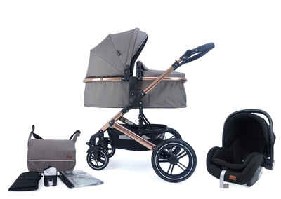 Pixini Kombi-Kinderwagen Pixini Kalani Коляски 3in1 Set, Sicherheitsbügel