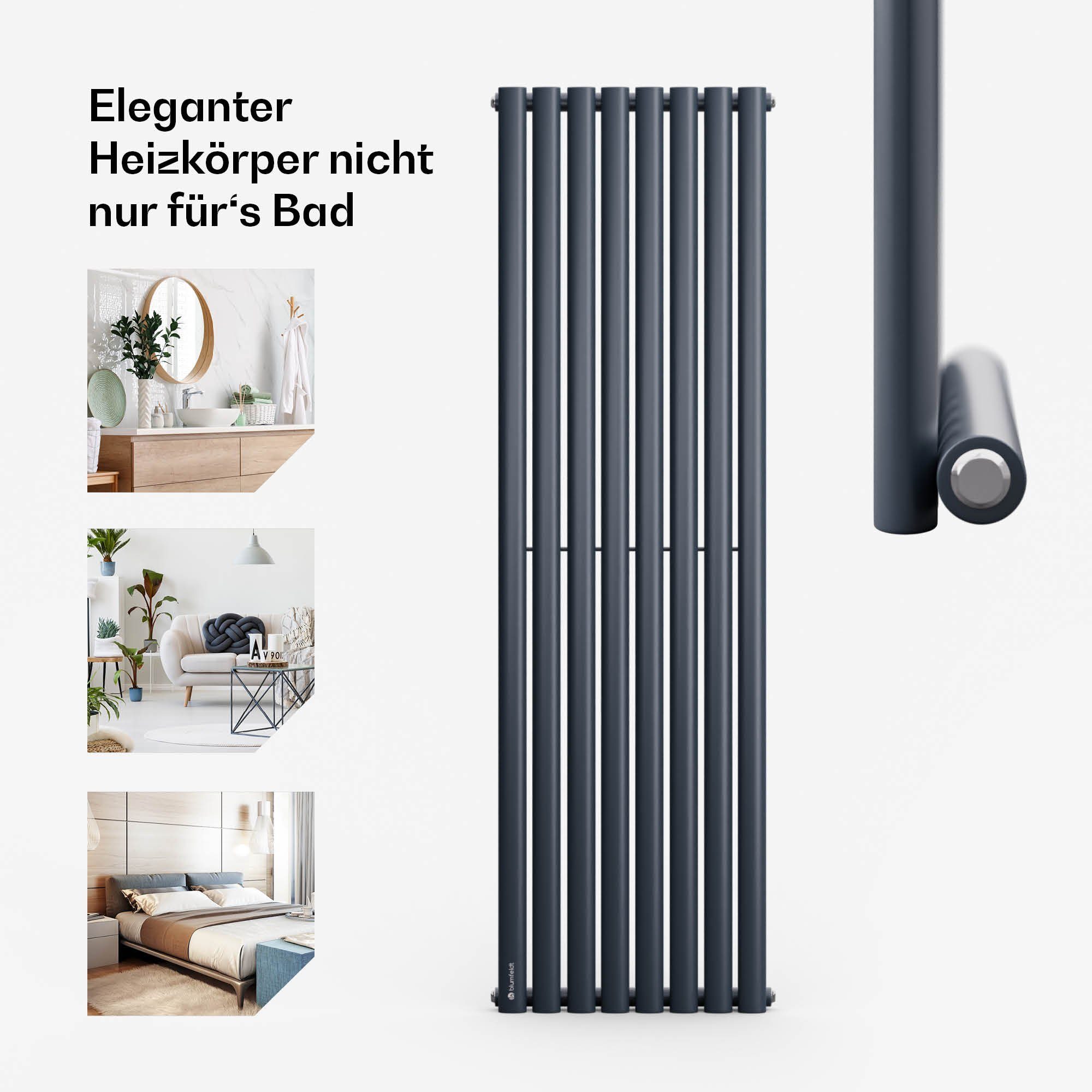 blumfeldt Heizkörper Tallheo, Bad Heizkörper Warmwasserradiator Fernwärmeheizsysteme