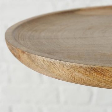 BOLTZE Dekoetagere Kabir, 2-stöckig Holz mit Griff für Dekoration Elegantes Skandinavisch Design