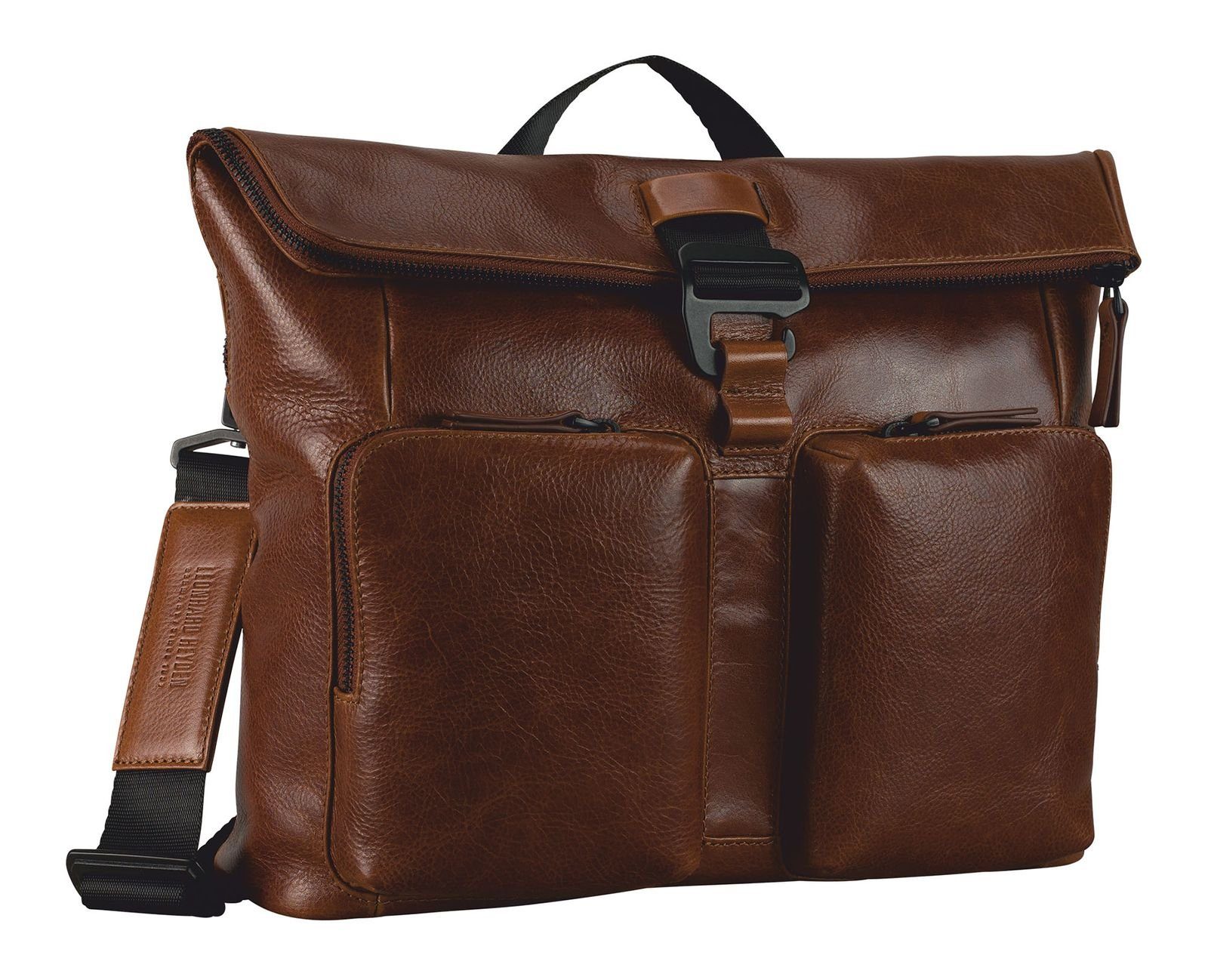 Leonhard Heyden Umhängetasche Messenger, aus echtem Rindsleder