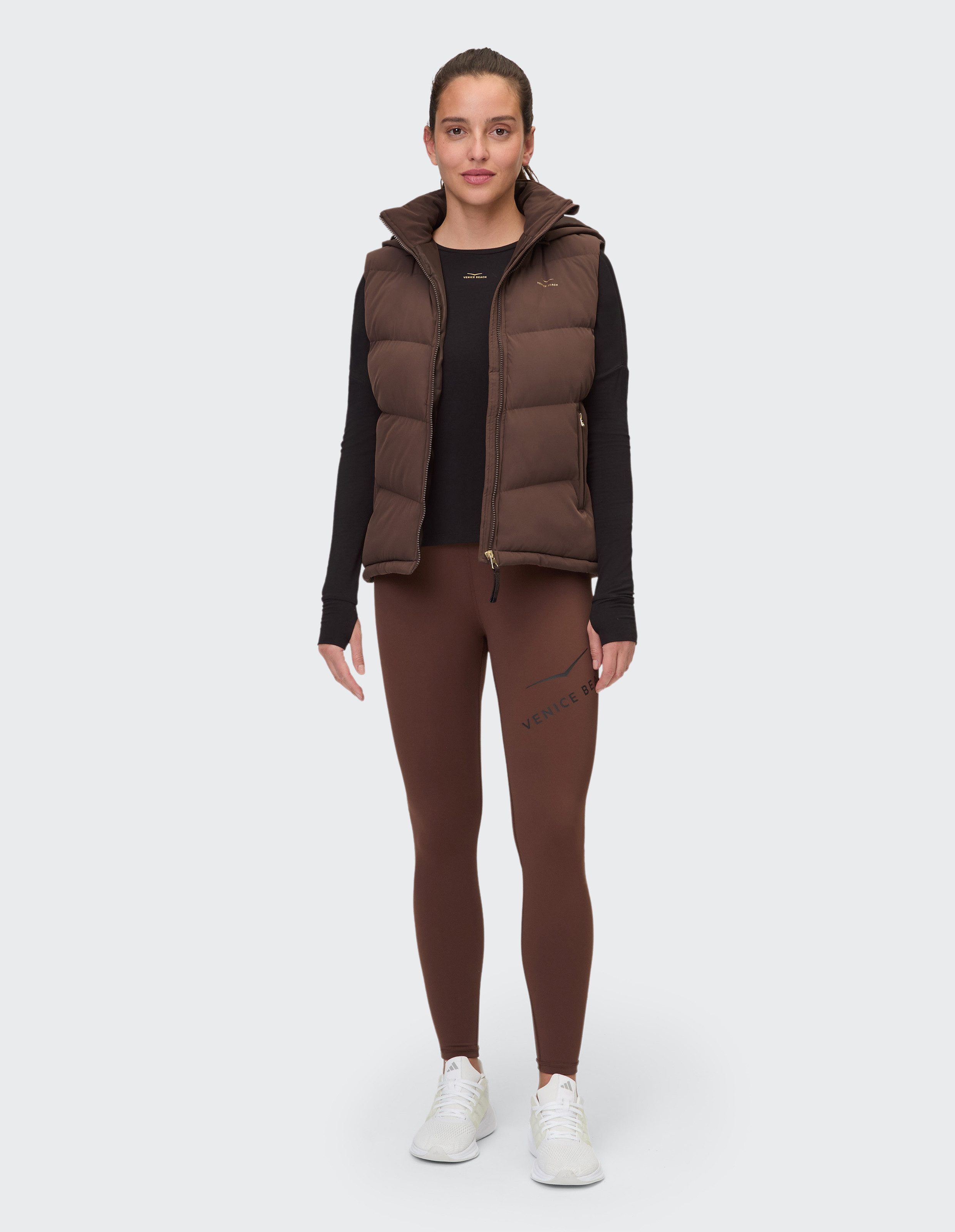 Venice Beach Steppweste D WESTE ISSI mit Reißverschluss, aus Polyester, normale Schnittform