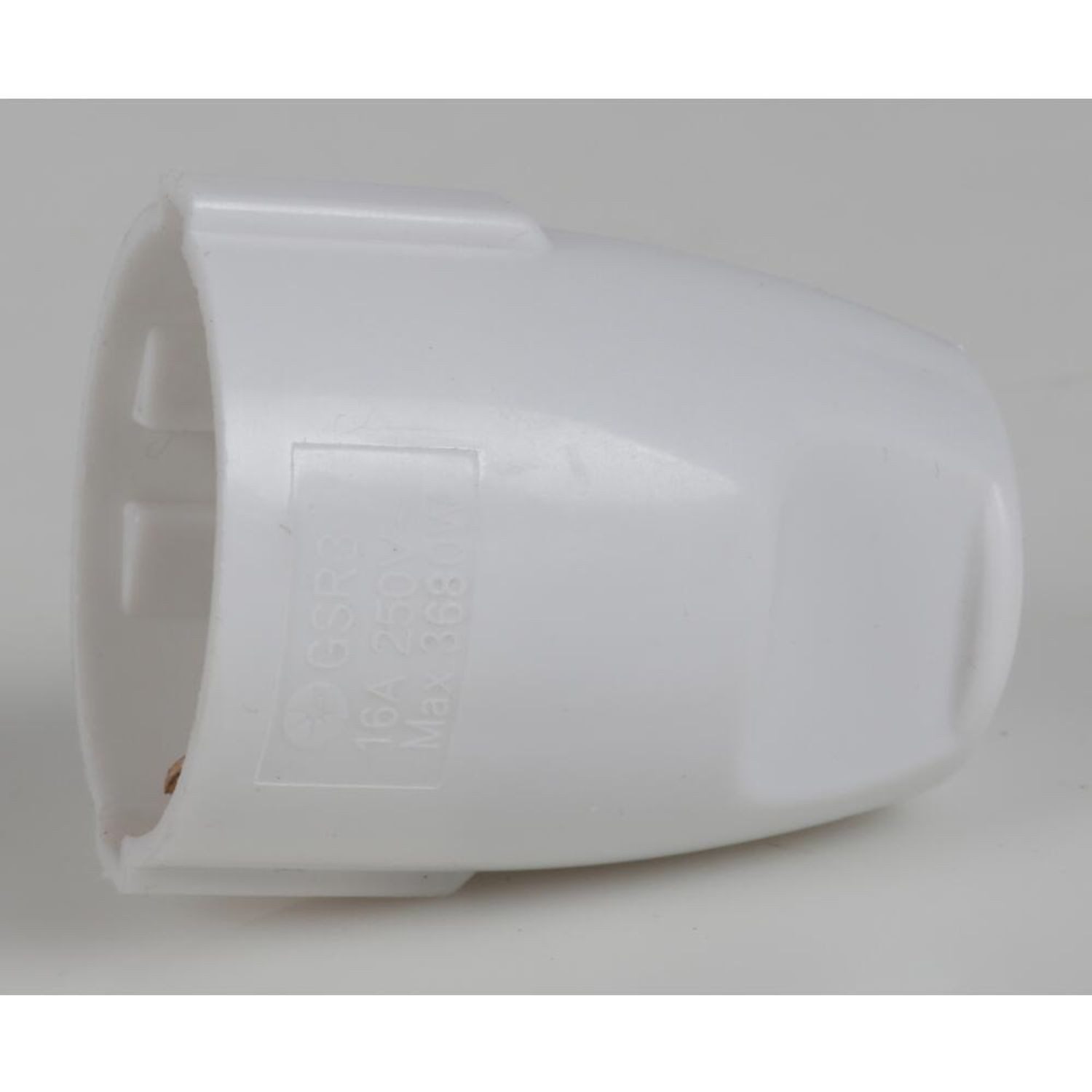 HEITECH Schuko-Stecker 10x PVC Schutzkontakt Kupplung 2 Polig Weiß 250V 16A IP20 USB Stecker