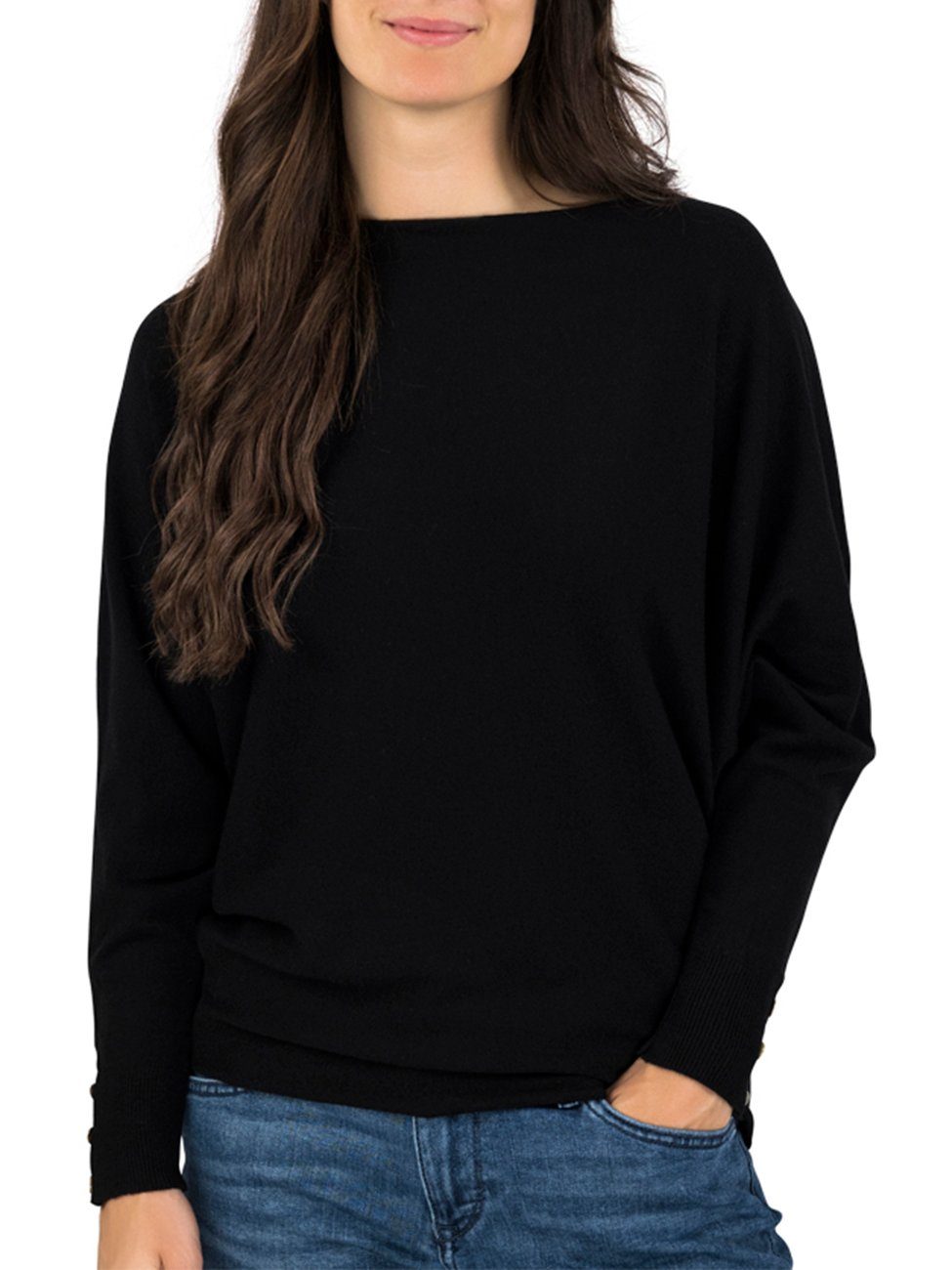 DENIMFY Strickpullover Damen Rundhals Pullover DFGreta günstig online kaufen