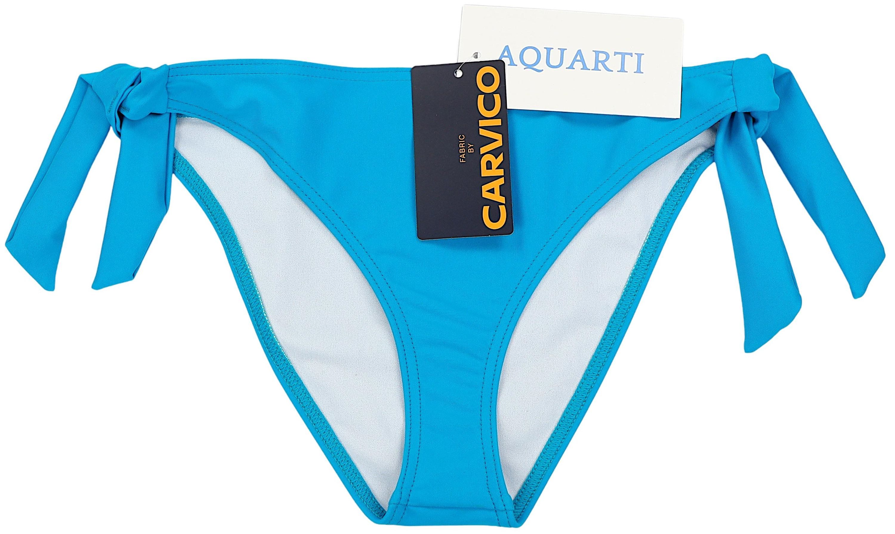 Aquarti Bikini-Hose Damen Bikinihose seitlich zum Binden Hüftslip in schönen Unifarben – Bild 4 von 5