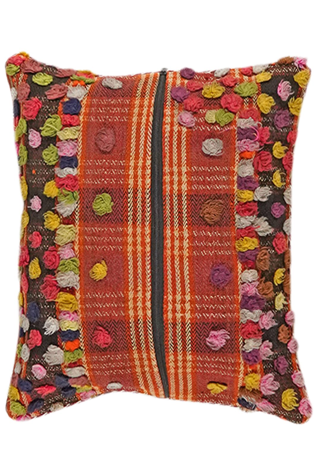 Looma Kissenbezüge Kelim Kissen 50x40cm, Handgemachtes Unikat, nachhaltig und fair gefertigt