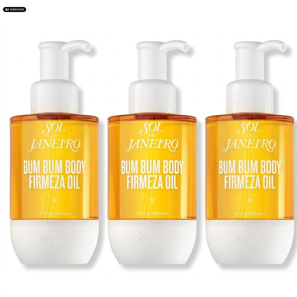Sol de Janeiro Körperöl Sol de Janeiro Bum Bum Body Firmeza Oil 3er Set, Vorteilspack mit drei Körperölen für den Vorrat