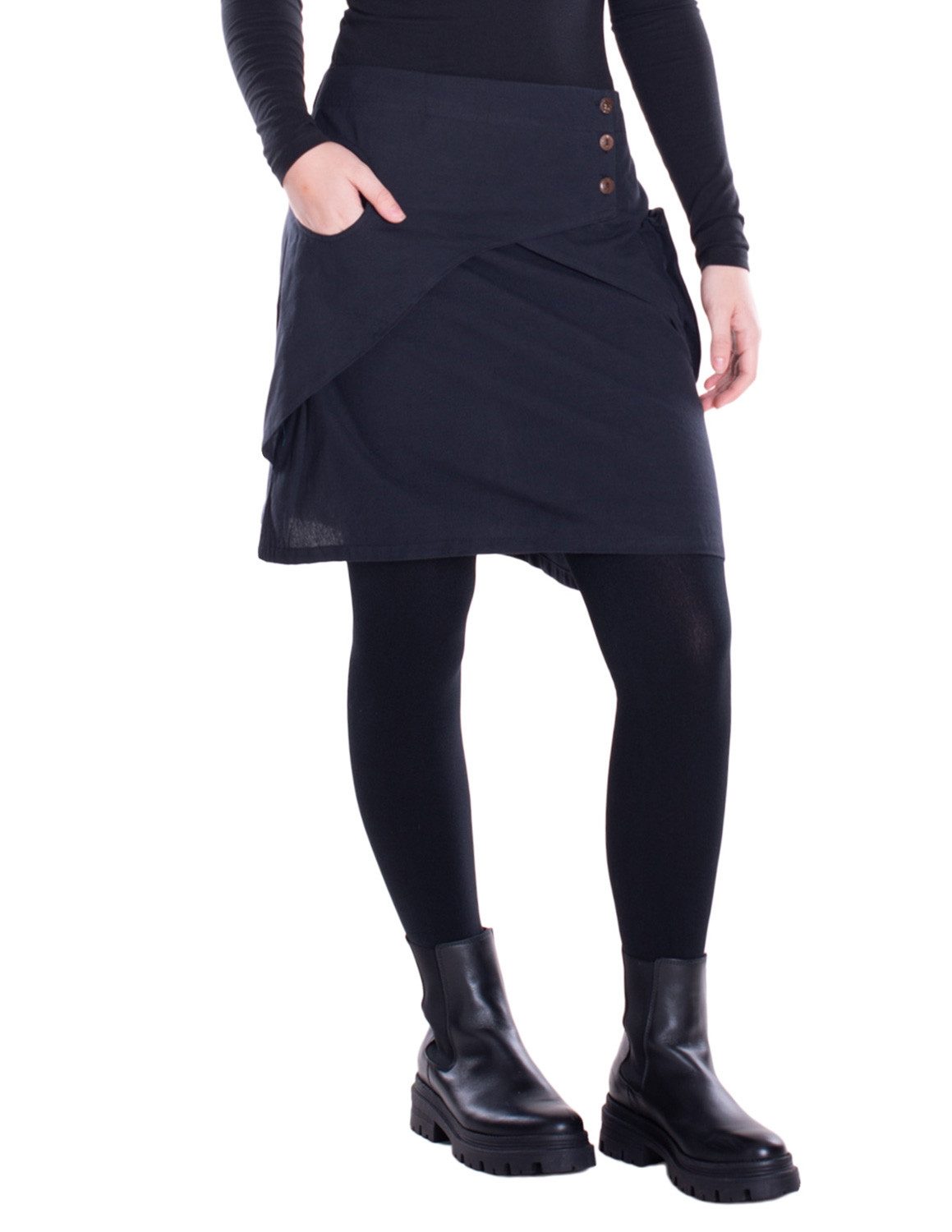 Vishes Minirock Damen Mini-Rock Baumwolle A-Linie günstig online kaufen