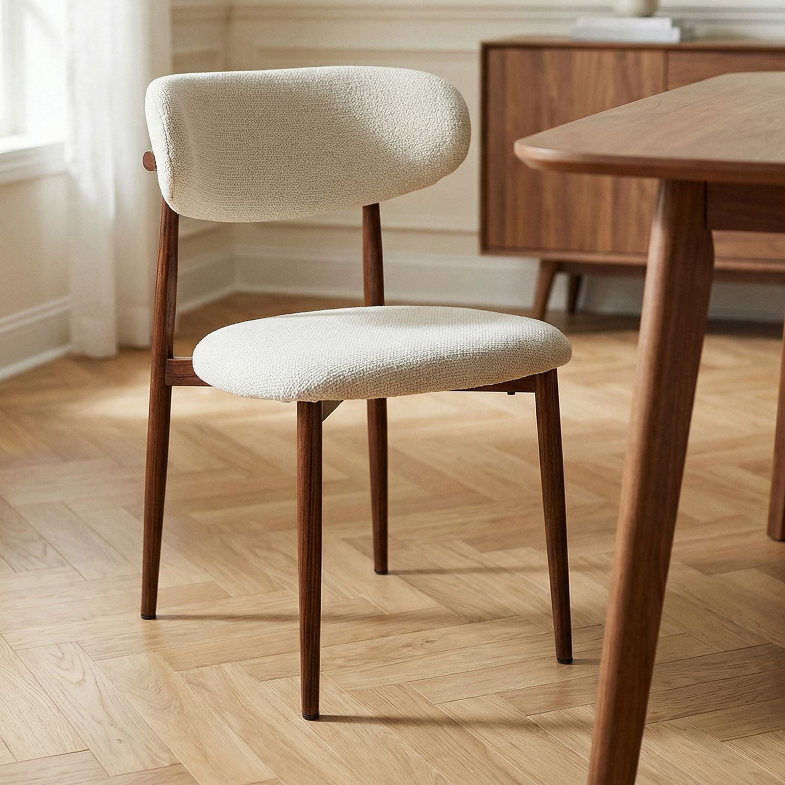 IDIMEX Esszimmerstuhl ACOSTA (2 St), Esszimmerstühle im 2er Set mit weichem Stoffbezug Weiß