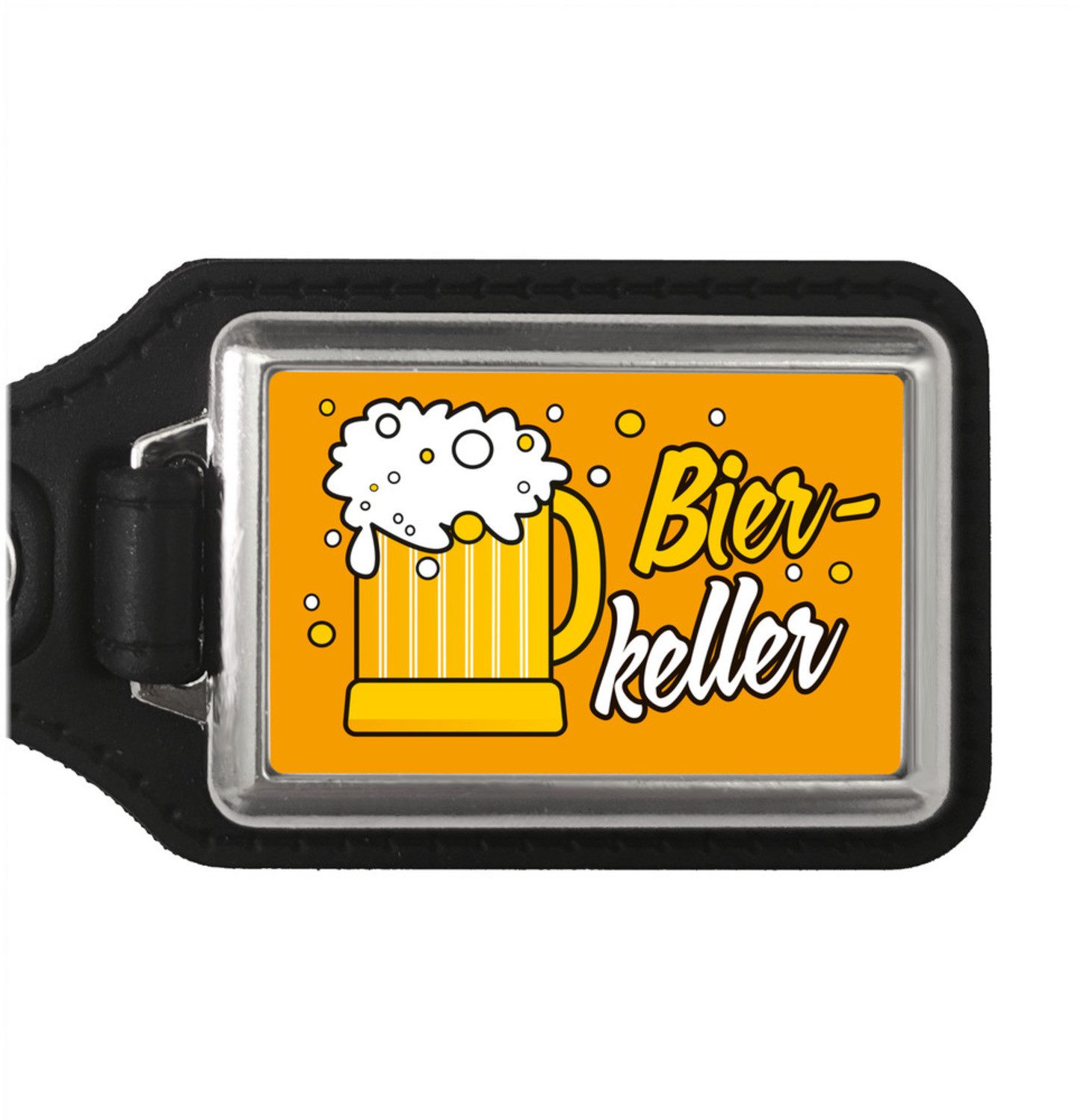 Schlüsselanhänger Bierkeller Bierkrug Schlüsselanhänger mit Kunstleder Anhänger in für