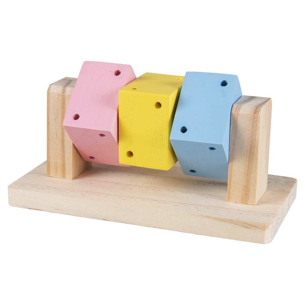 Tier-Beschäftigungsspielzeug Spinnwürfel Holz