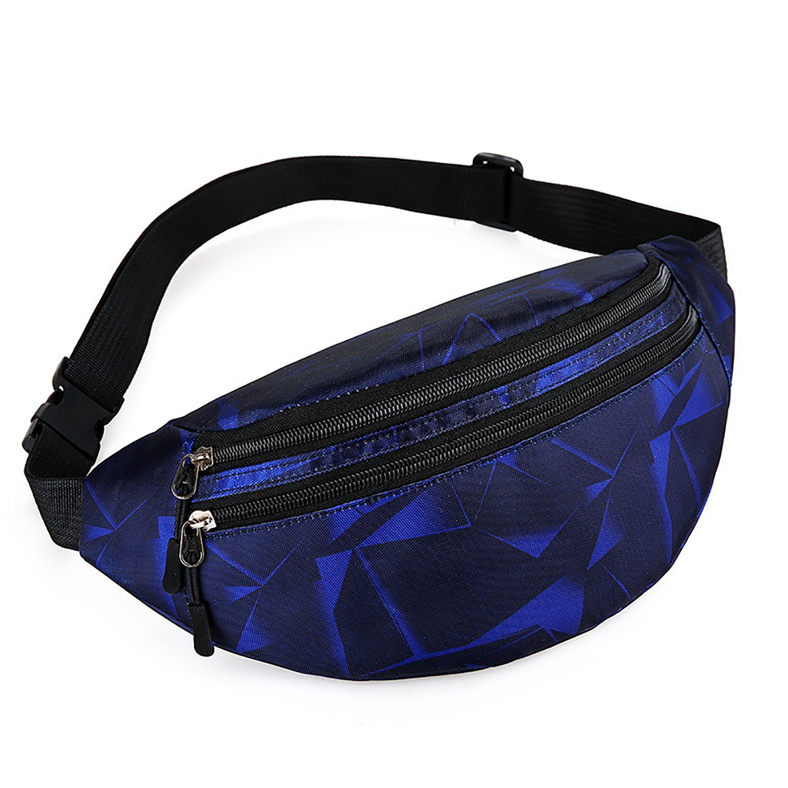 fulaide Gürteltasche Frauen Gürteltasche Multifunktionale Hüfttasche mit Reißverschluss Dark Blue