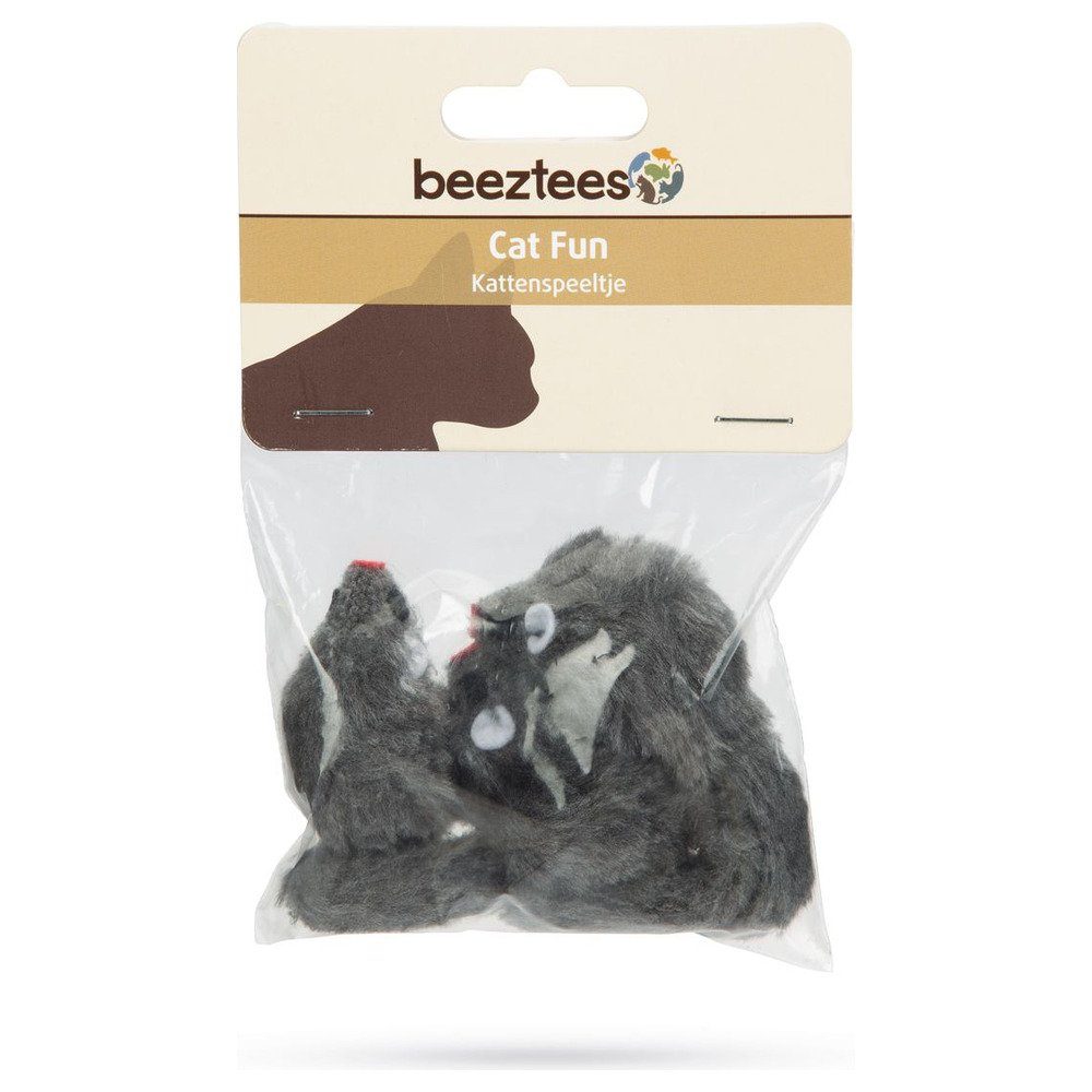 Beeztees Tierkuscheltier Katzenspielzeug Maus grau - günstig online kaufen