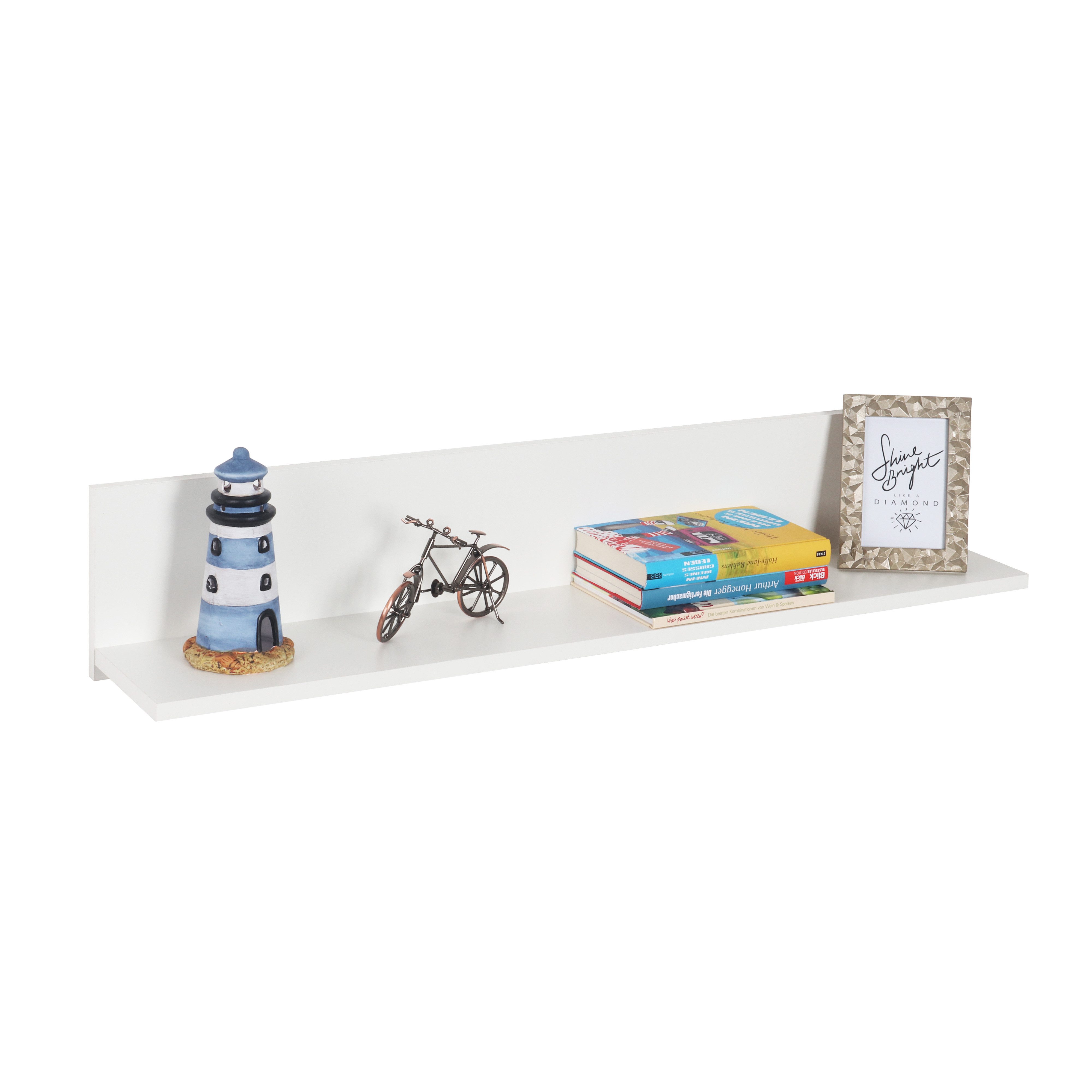 RICOO Wandboard WM052-WM, 1-tlg., schwebendes Wandregal Hängeregal Schweberegal an der Wand. Reduzierter Preis € 35,99. Unverbindliche Preisempfehlung € 62,99