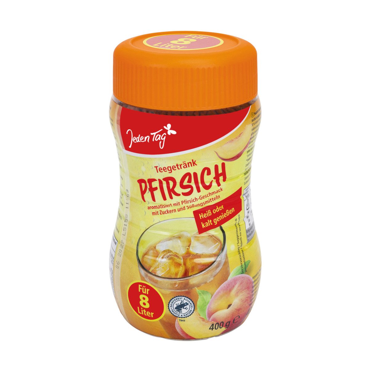 Jeden Tag Tee, Jeden Tag Pfirsichteegetränk Instantzubereitung Packung 400g