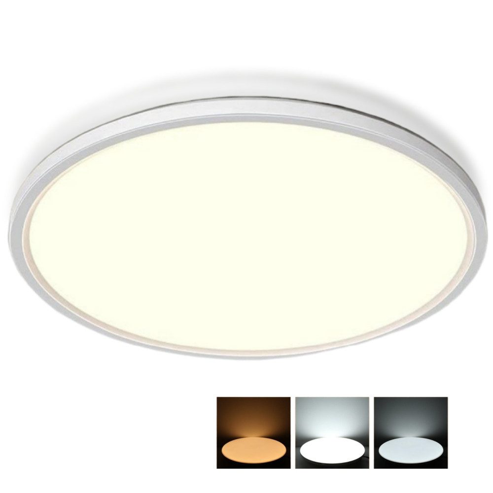 LETGOSPT LED Deckenleuchte Deckenleuchte Rund Dimmbar günstig online kaufen