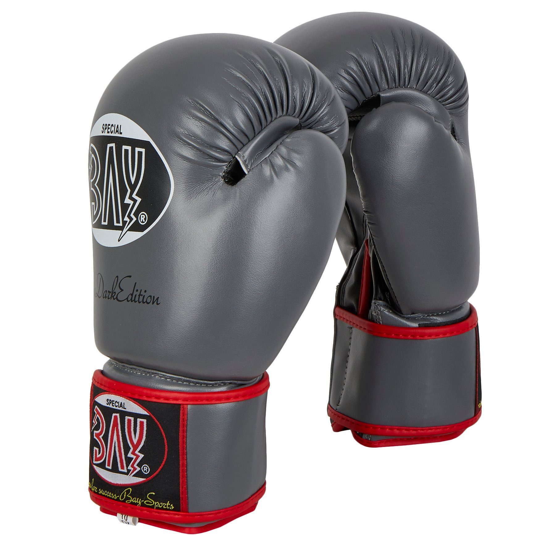 Kickboxen Future BAY-Sports Box-Handschuhe dunkelgrau Boxen Boxhandschuhe