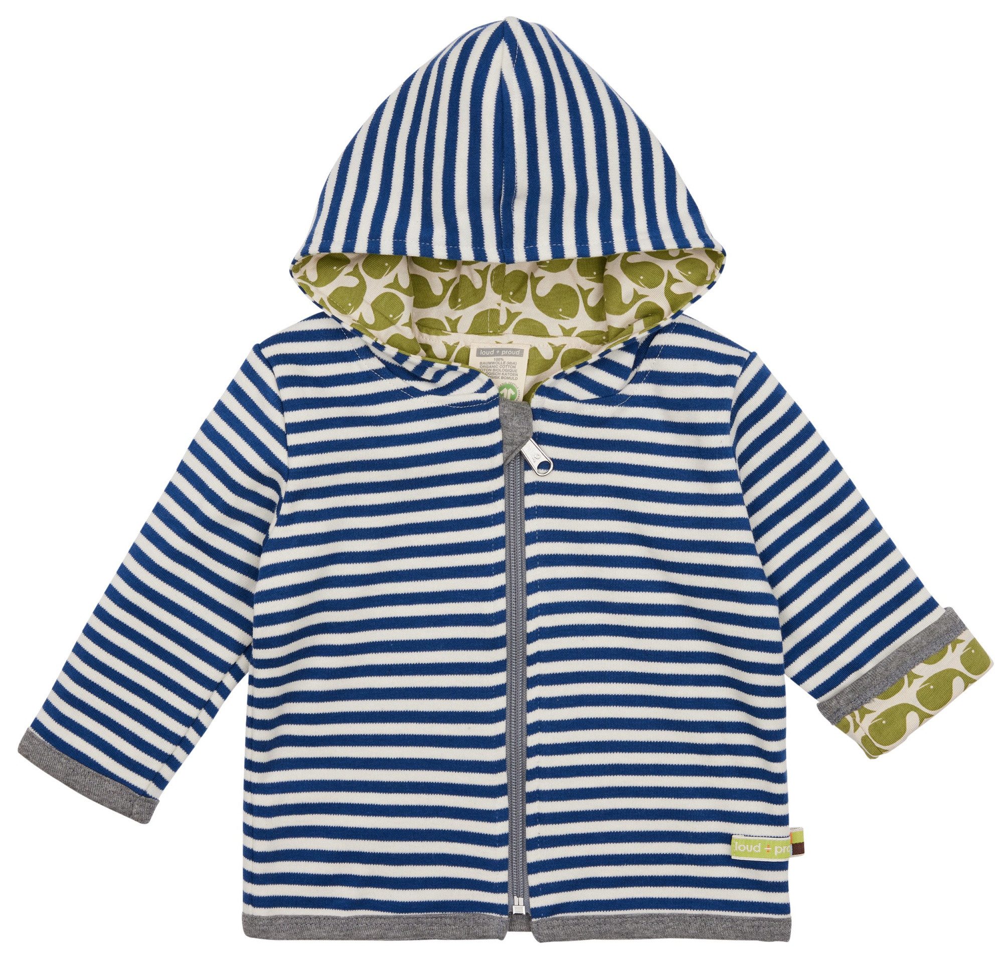 Wendejacke mit Streifen