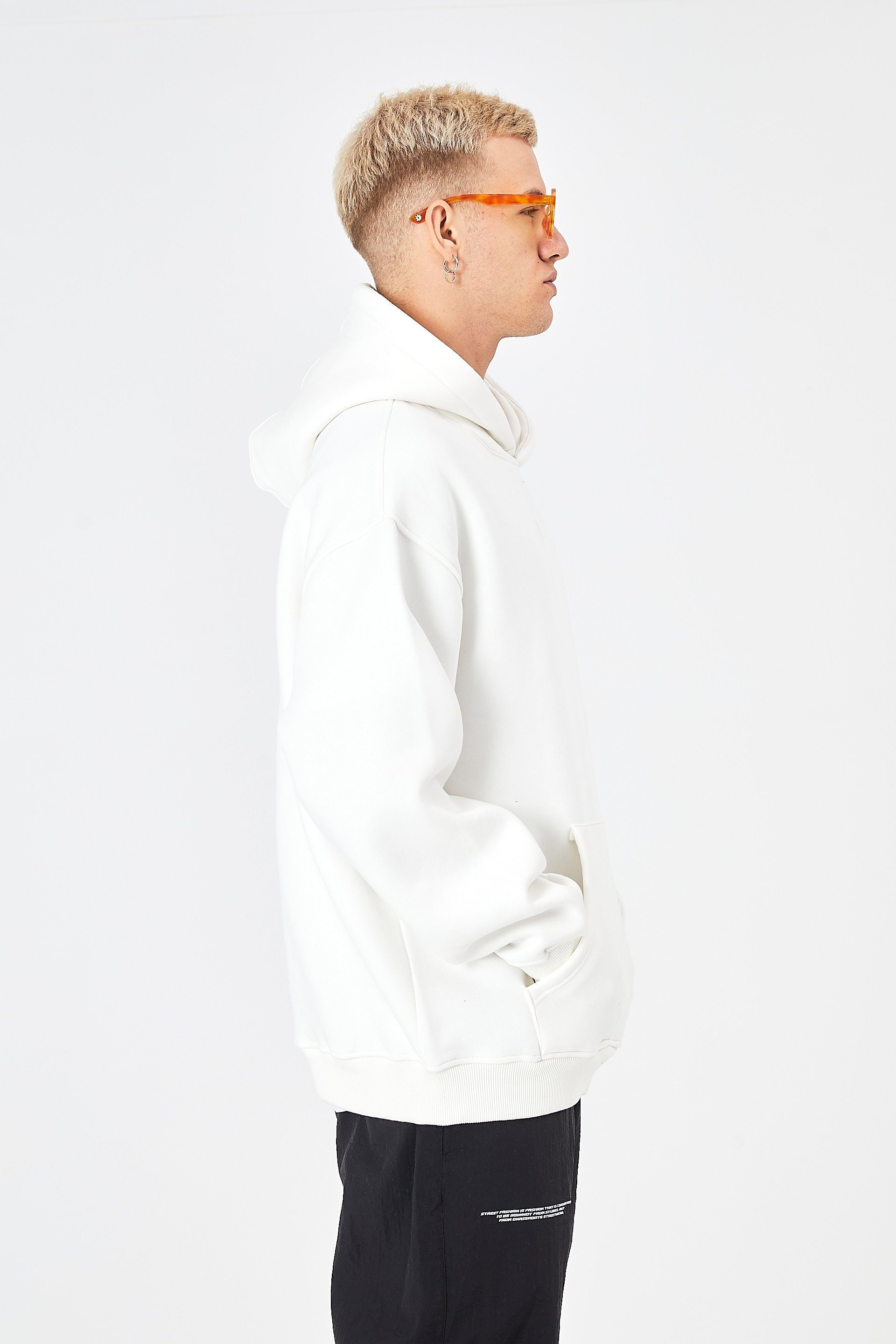 OSSY HOMER Hoodie Oversize Hoodie Basic Cotton Unisex Sweatshirt – Bild 3 von 5