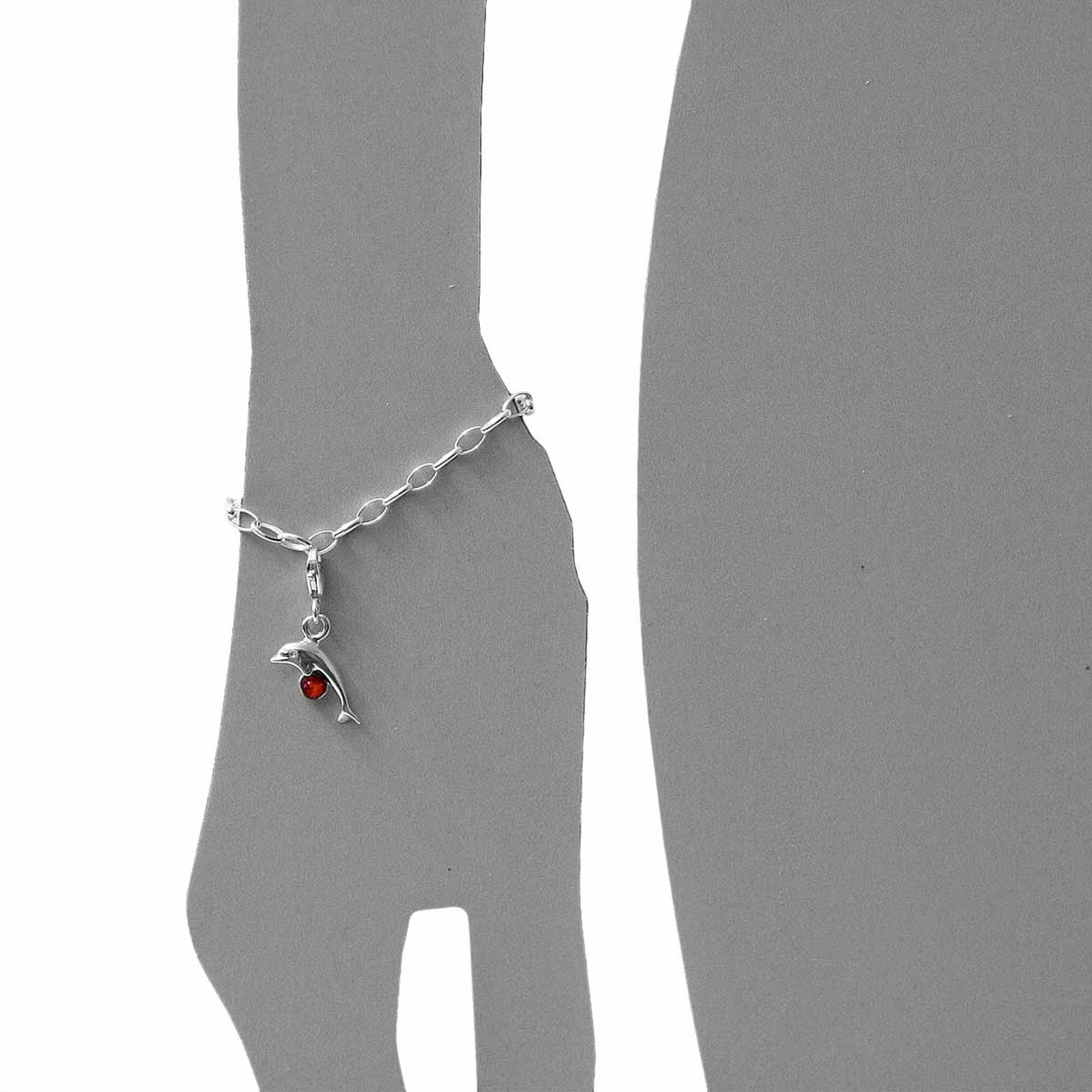 OSTSEE-SCHMUCK Kettenanhänger Ostsee-Schmuck Charm-Einhänger Delphin Charm- günstig online kaufen