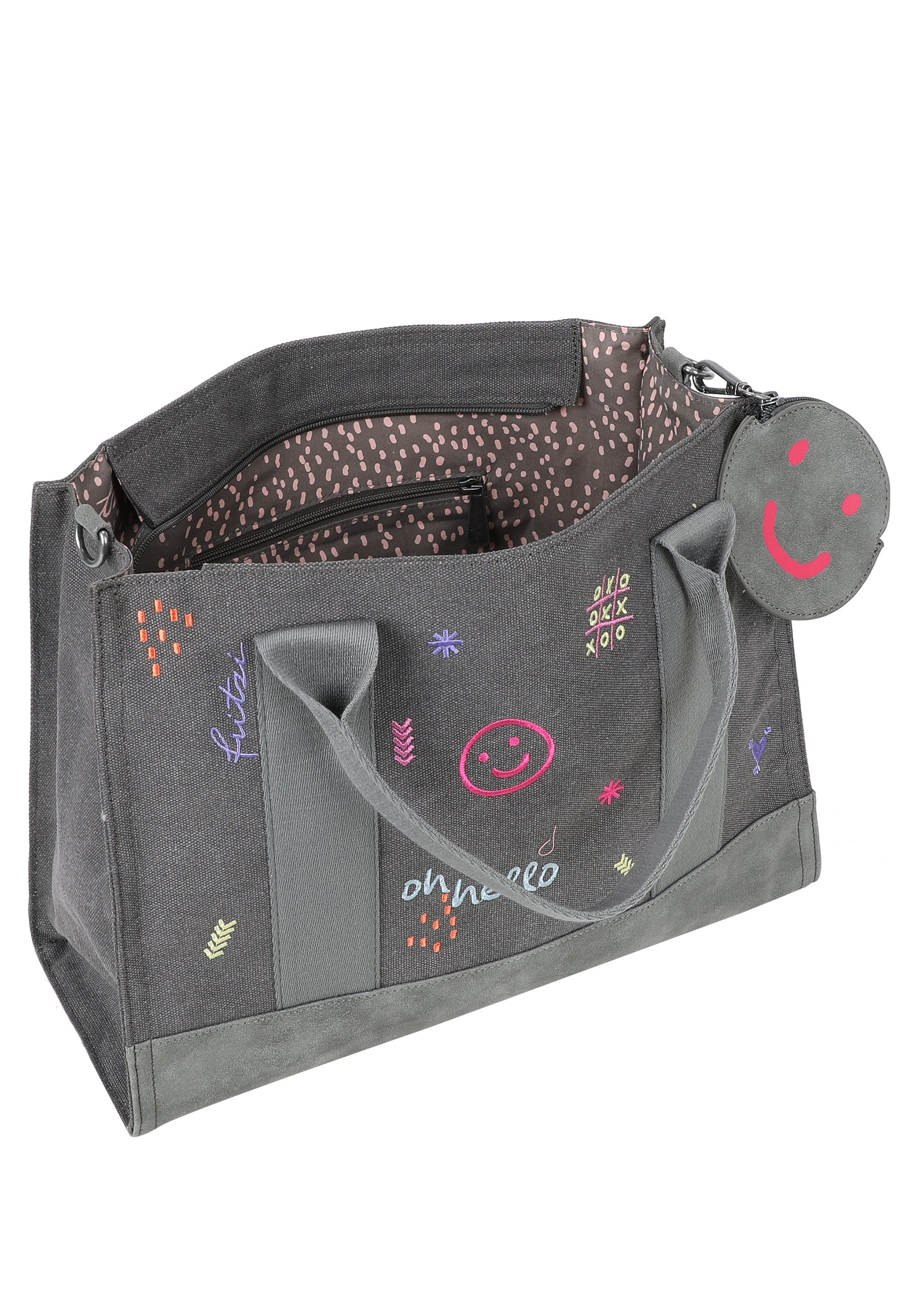 Fritzi aus Preußen Henkeltasche Tote Bag Limited Embro Fun, mit tollen Stick-Details – Bild 5 von 5