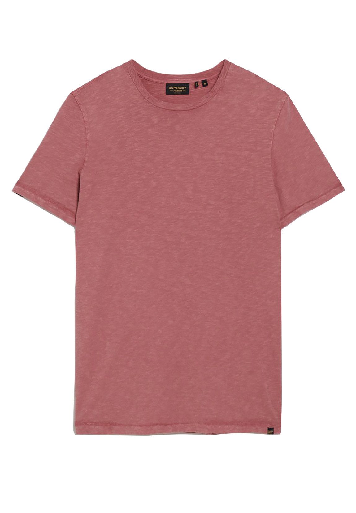 Superdry T-Shirt Superdry Herren T-Shirt CREW NECK SLUB SS Mesa Rose Pink