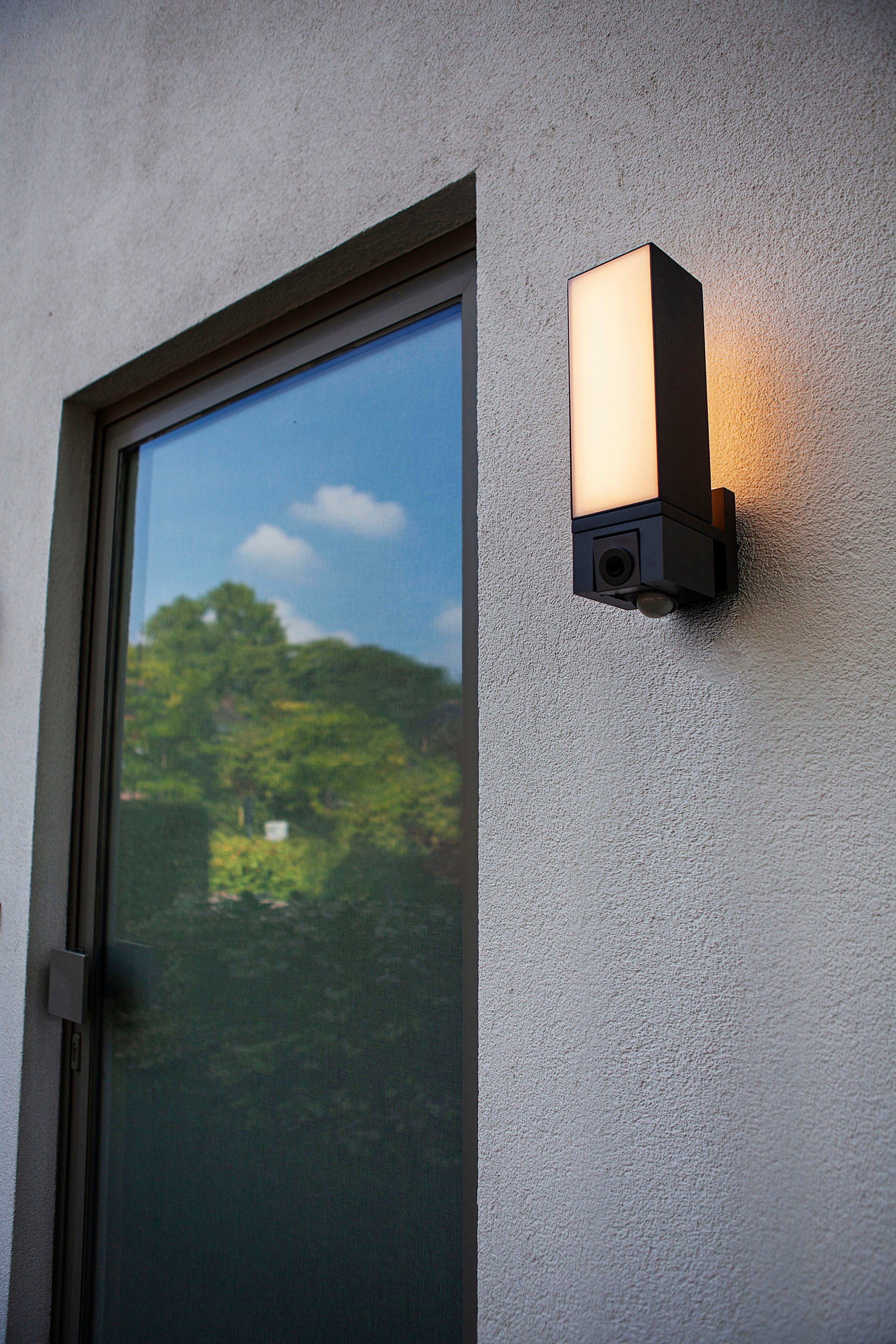 LUTEC Smarte LED-Leuchte LED Kameraleuchte integriert, CUBA, Smart-Home fest