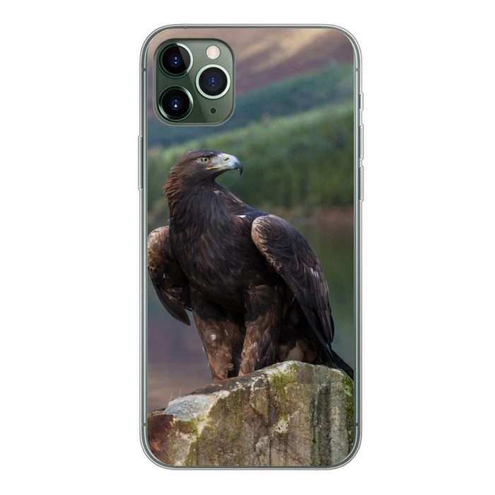 MuchoWow Handyhülle Vogel - Steinadler - Schottland Handyhülle Apple iPhone 11 Pro Max Smartphone-Bumper Print Handy