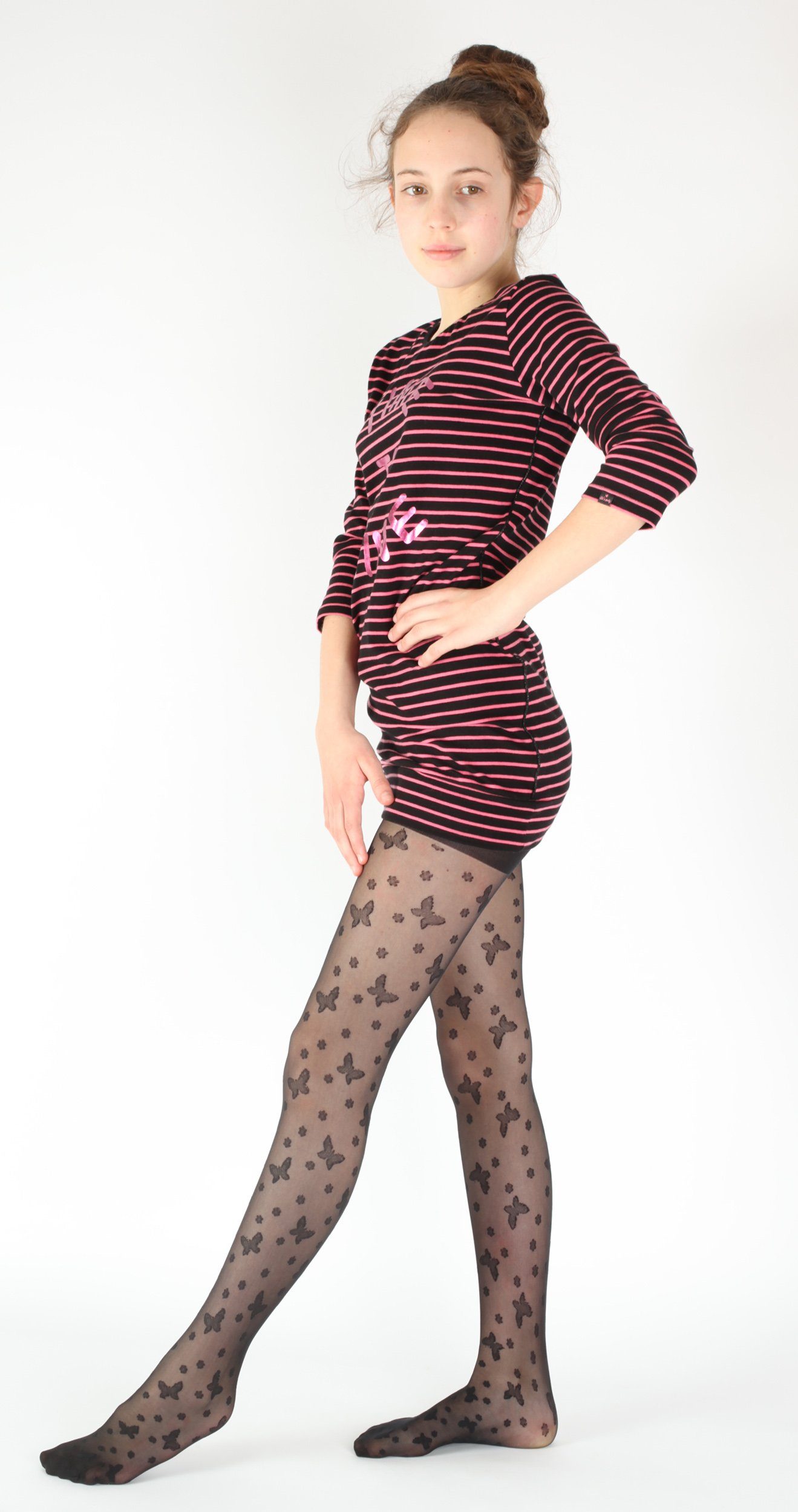 GIULIA Feinstrumpfhose Kinder Mädchen Strumpfhose für Party Kommunion 20 DEN (1 St)