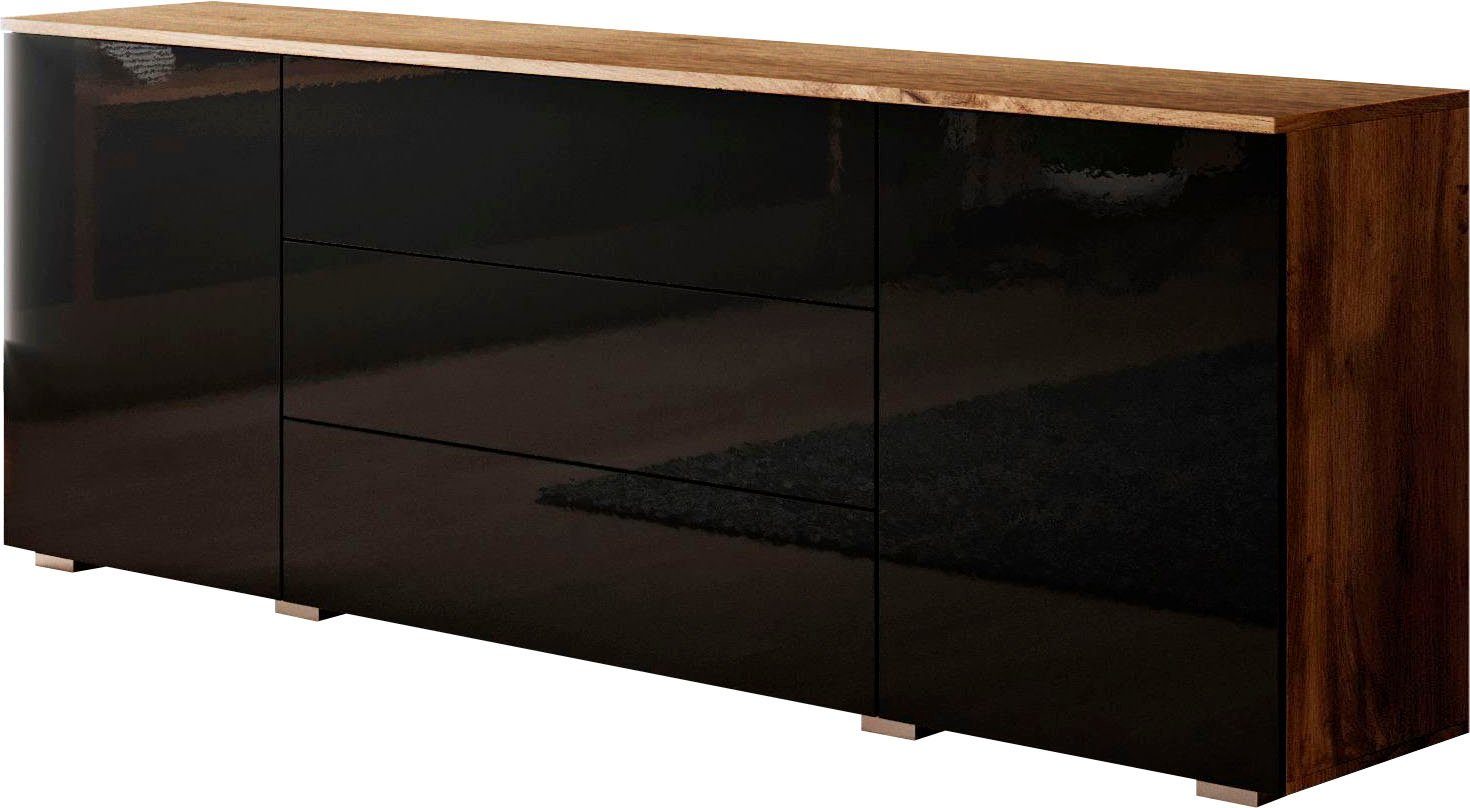 INOSIGN Sideboard PARIS (1 St), Moderne 150cm breite grifflose Kommode, vielseitig einsetzbar