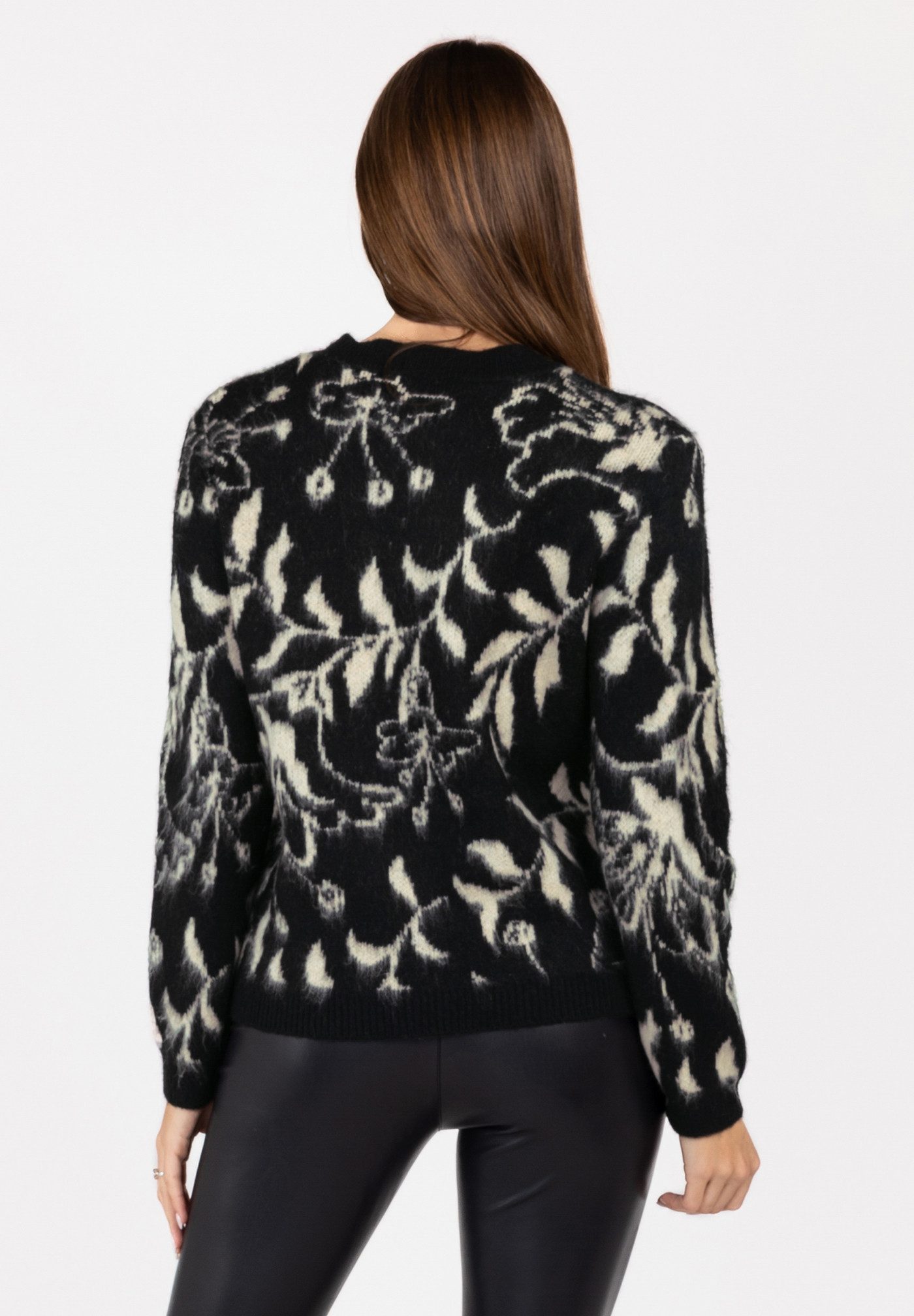 Key Largo Rundhalspullover WKN PLANT round (1-tlg)