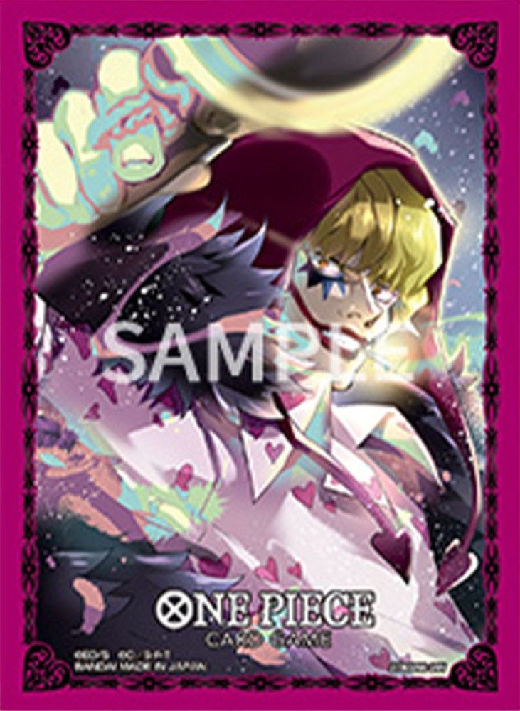 Digimon Sammelkarte ONE PIECE Card Game - Karten Hüllen - Donquixote Rosinate - (60 Stück)