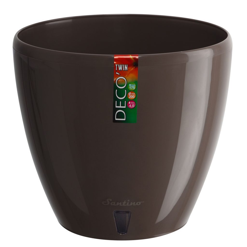 Happy plants Blumentopf Deco Twin - Selbstbewässerungstopf mit Wasserstands günstig online kaufen