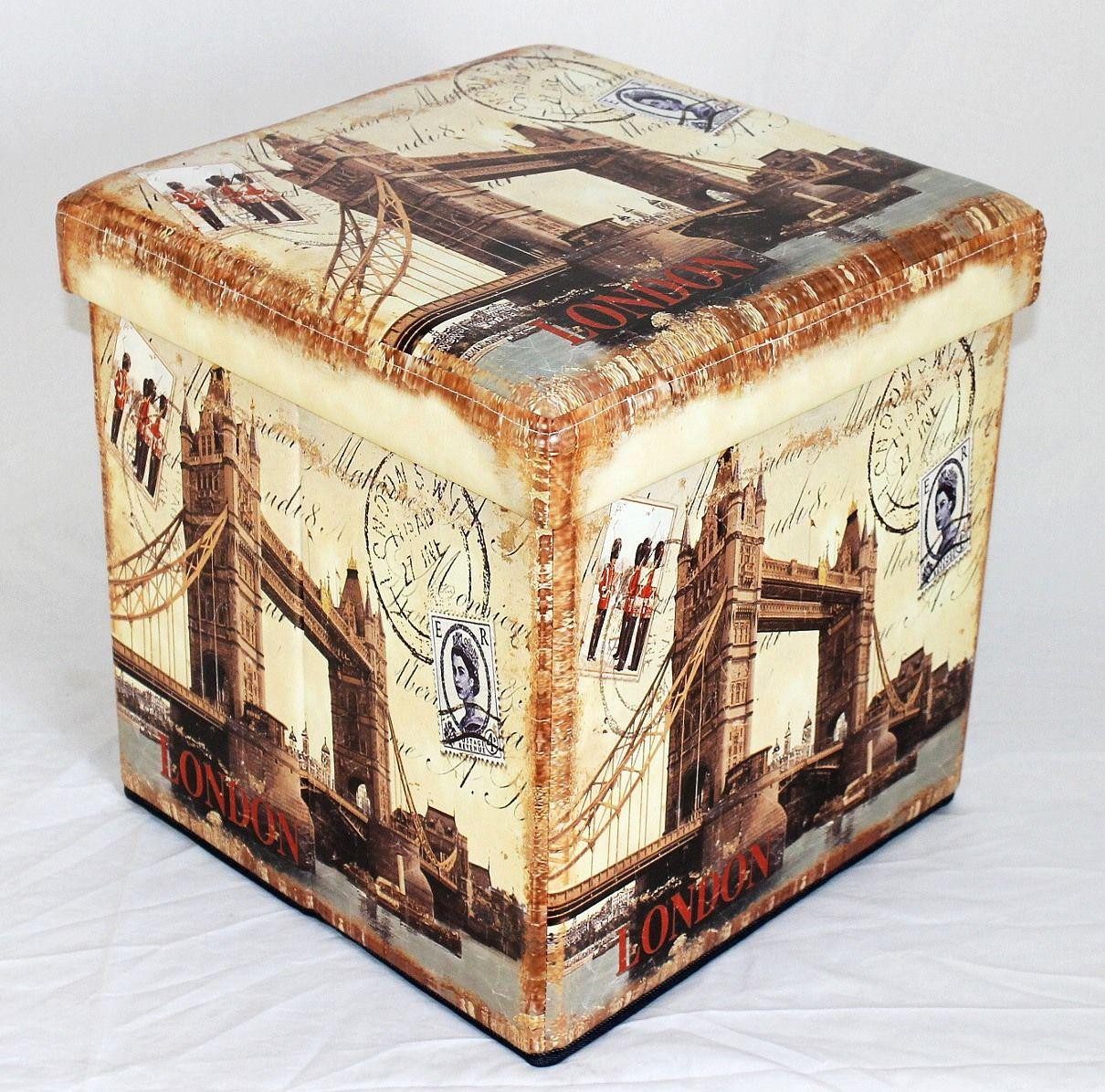 DanDiBo Hocker Kunstleder Sitzhocker Aufbewahrungsbox 40 günstig online kaufen