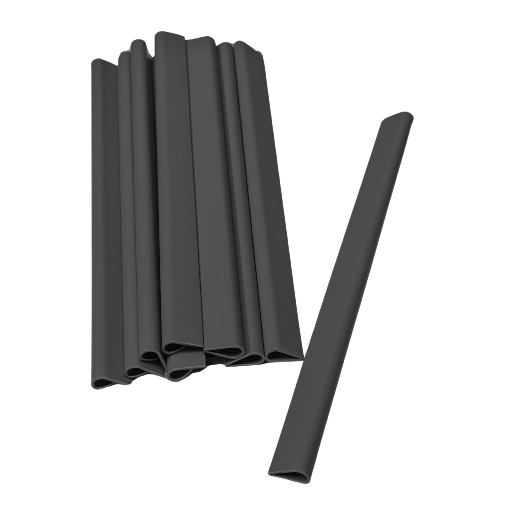 zaunzu Sichtschutzstreifen Klemmschiene für Zaunblende Anthrazit 1er Pack, günstig online kaufen