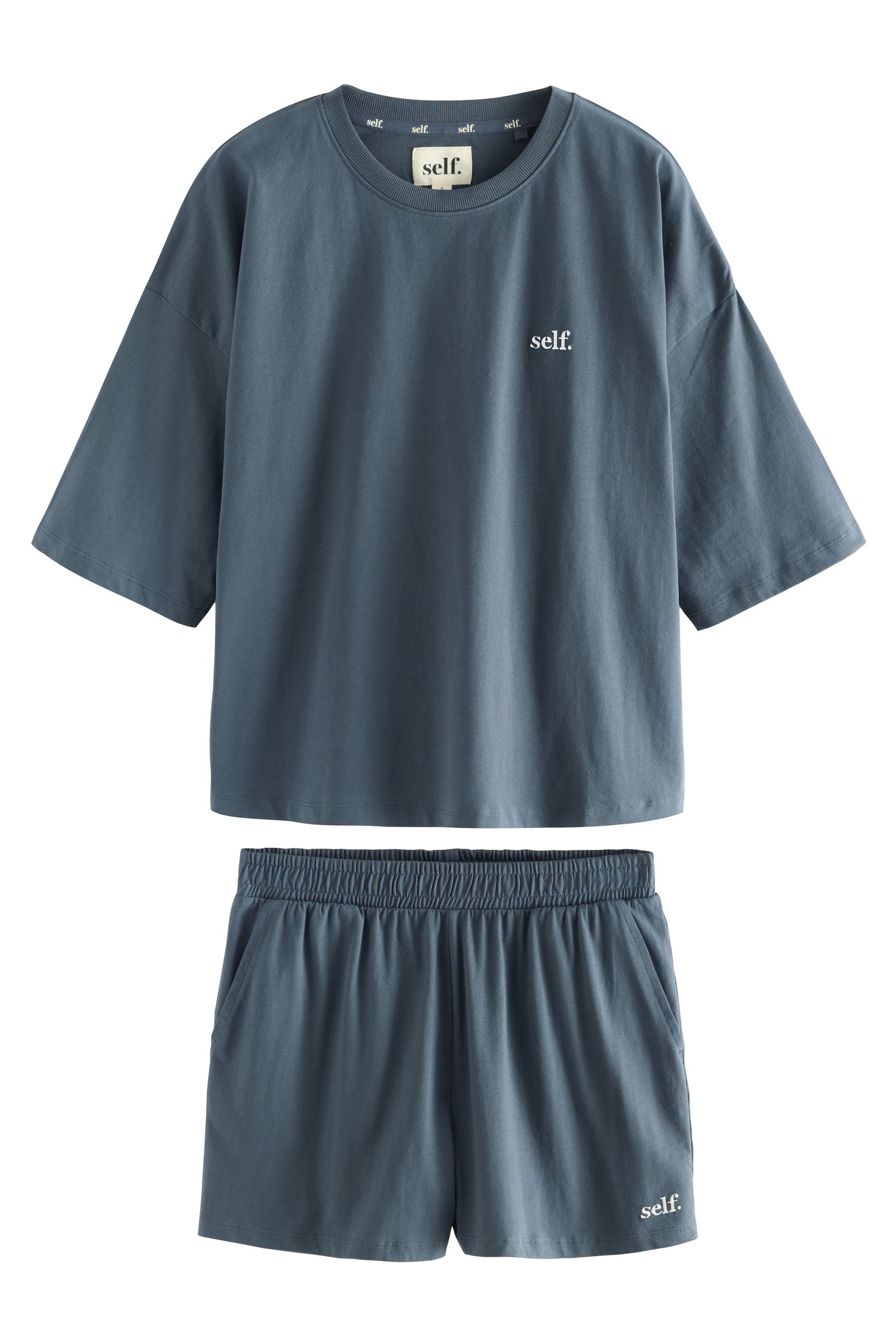 self Pyjama Selbst. Schlafanzug mit Shorts günstig online kaufen