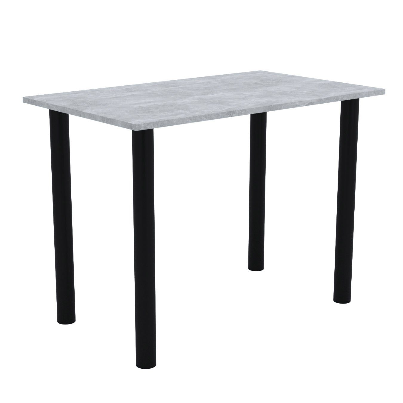 2mm mit Bürotisch Esstisch, PVC Beinen Esszimmertisch AKKE schwarzen Küchentisch Beton