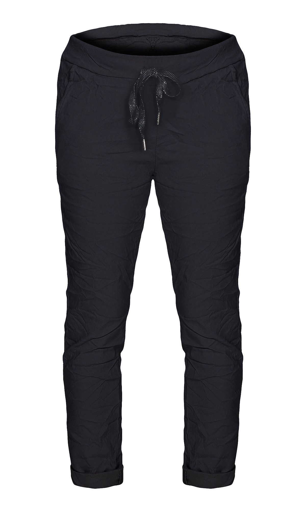CLEO STYLE Stoffhose Damen Jogginghose 88 Schwarz günstig online kaufen